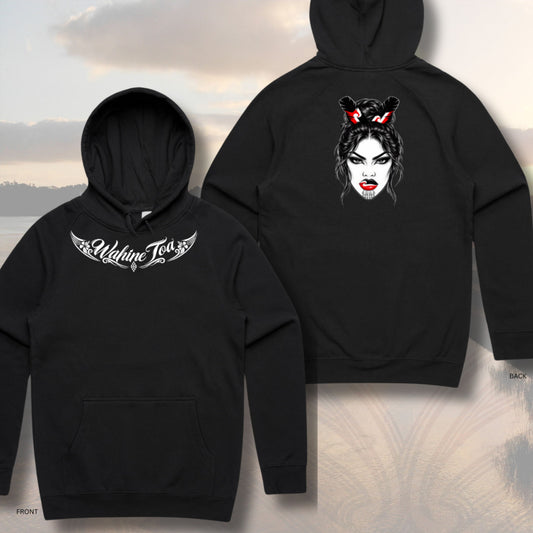 Wahine Toa (Chest print) Hoodie (Adults) Aloua Vision & Print