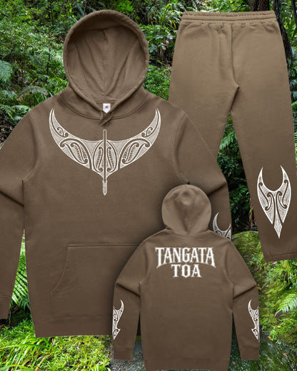 Tangata Toa Set (Hoodie & Pants) Aloua Vision & Print