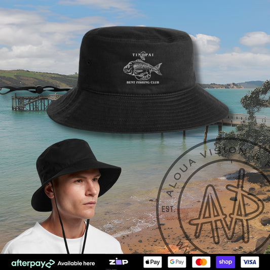 Tinopai Bent Fishing Bucket Hat (Wide Brim) Aloua Vision & Print