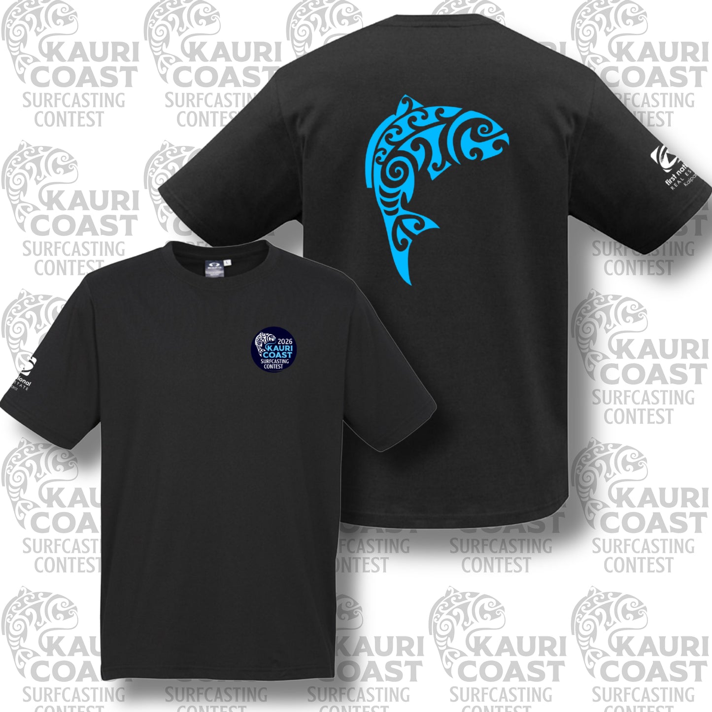 KC Fishing T-Shirt (Black) Aloua Vision & Print