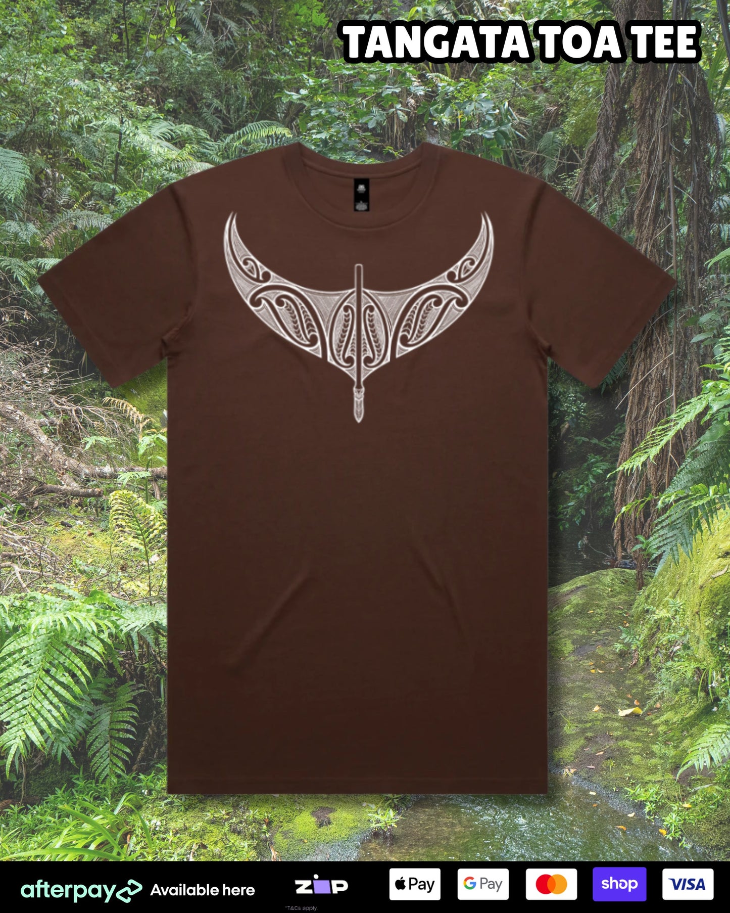 Tangata Toa Tee (Adults) Aloua Vision & Print