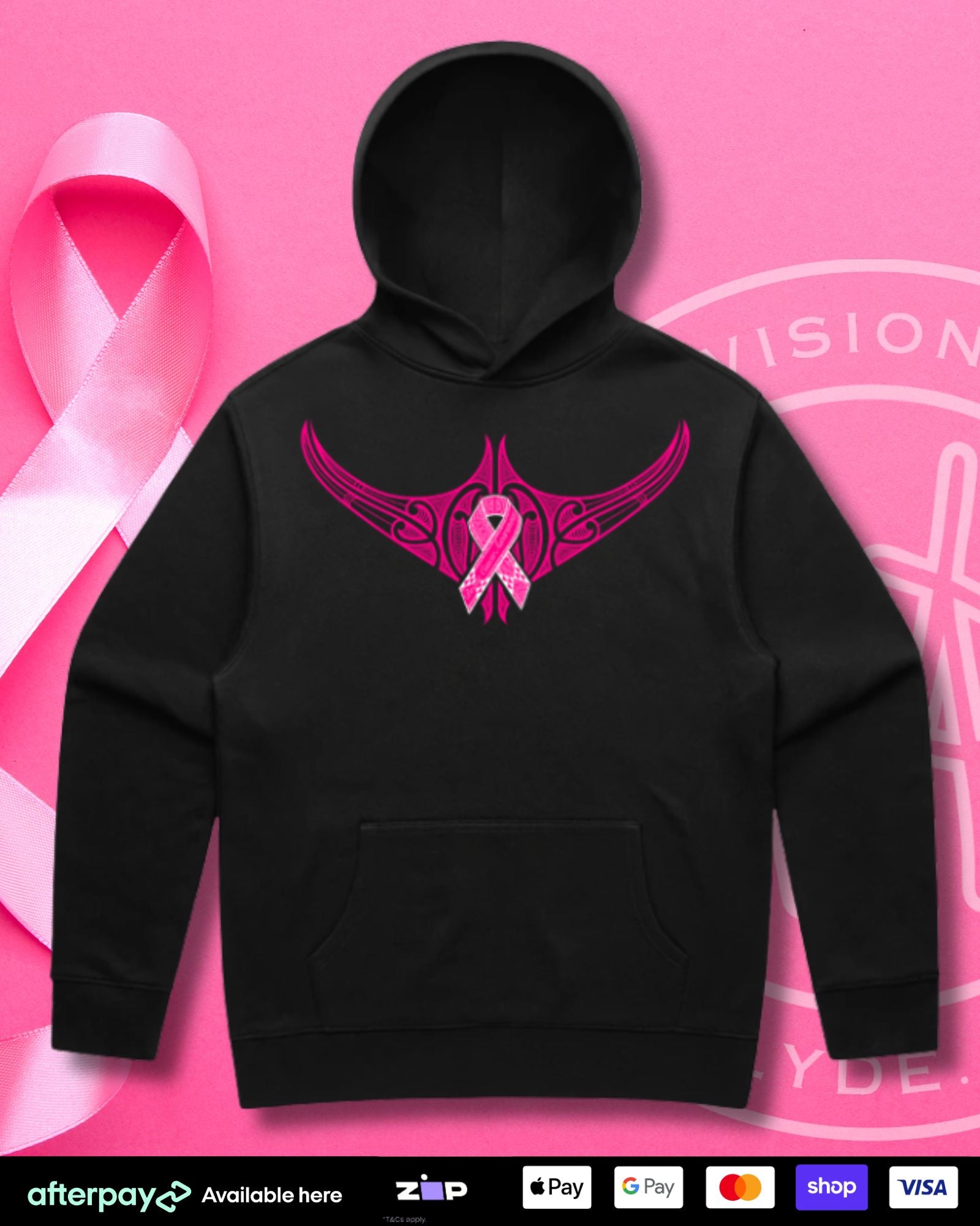 Breast Cancer Awareness Hoodie (Adults) Aloua Vision & Print