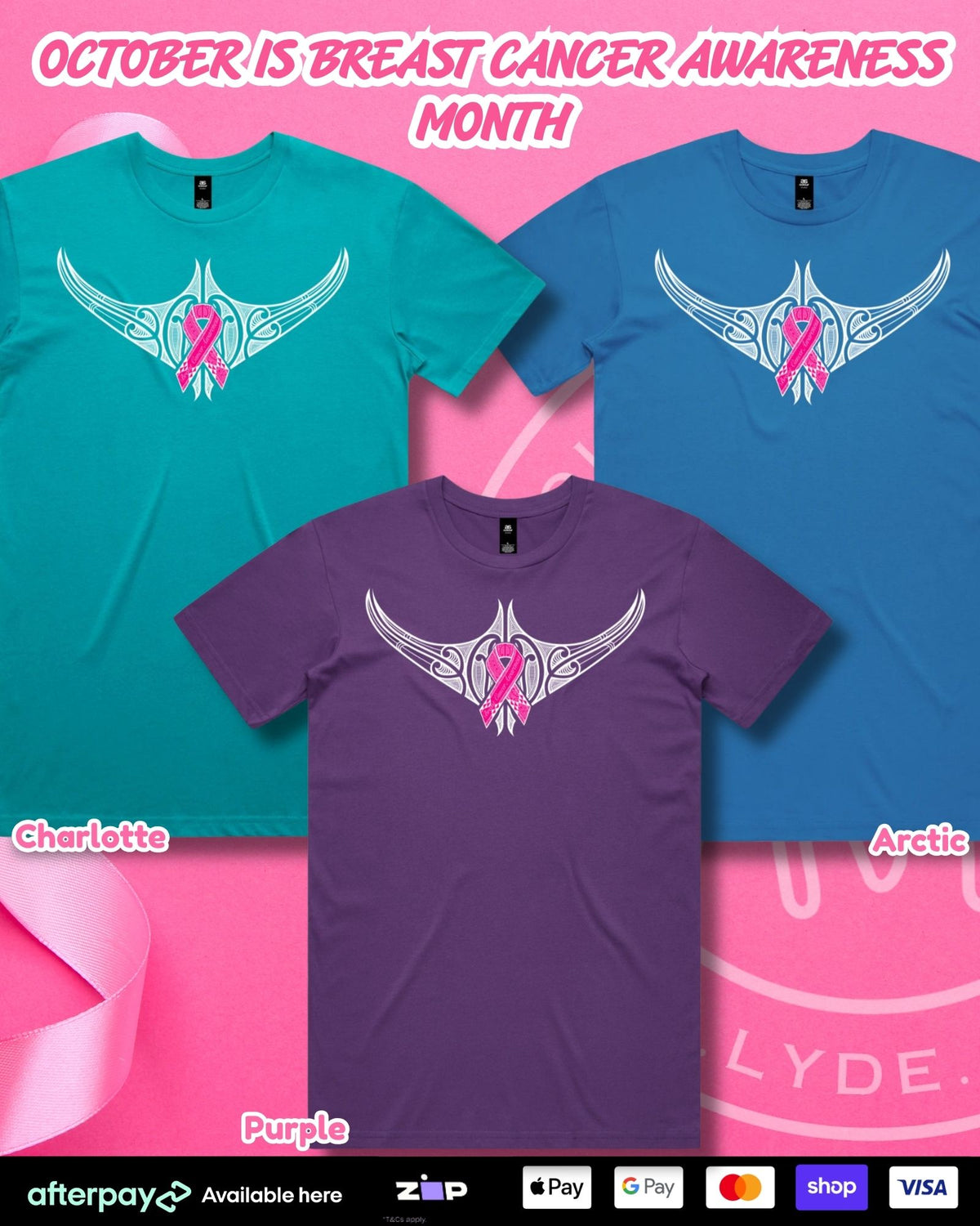 LIMITED Breast Cancer Awareness T-Shirt (Adults) Aloua Vision & Print