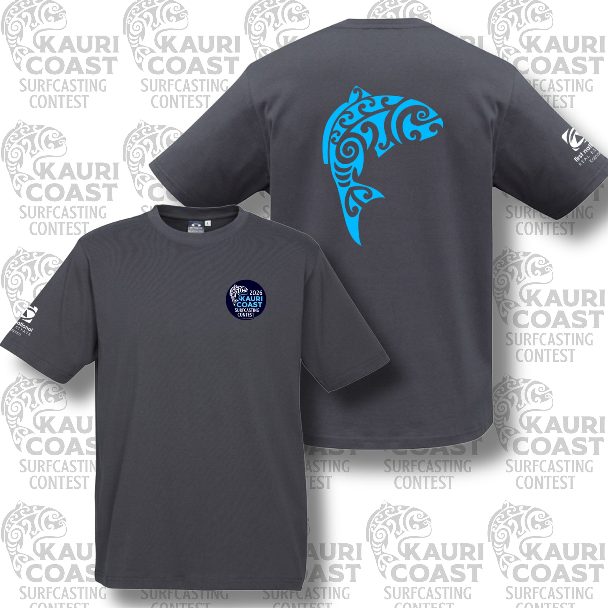 KC Fishing T-Shirt (Charcoal) Aloua Vision & Print