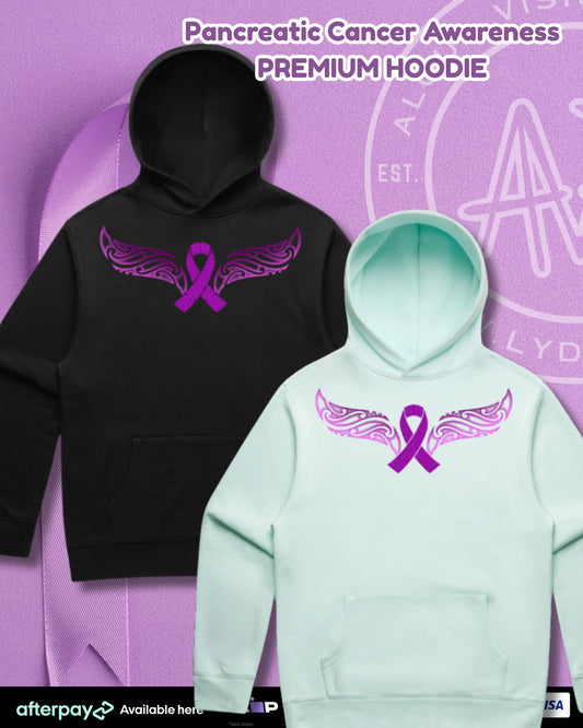 Pancreatic Cancer Awareness Hoodie (Adults) Aloua Vision & Print