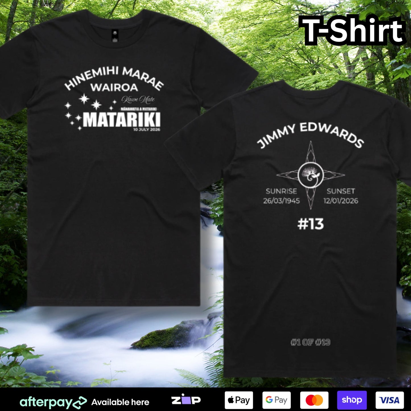 Edwards Whanau T-Shirt (Adults) Aloua Vision & Print