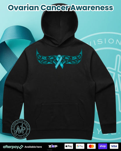 Ovarian Cancer Awareness Hoodie (Adults) Aloua Vision & Print