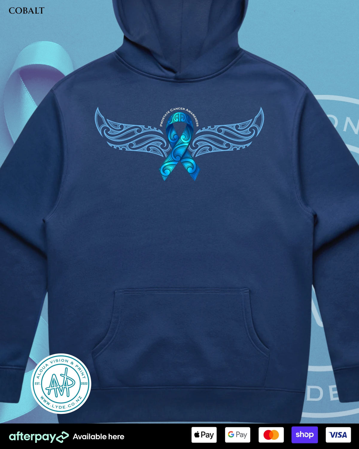 Prostate Cancer Awareness Hoodie (Adults) Aloua Vision & Print