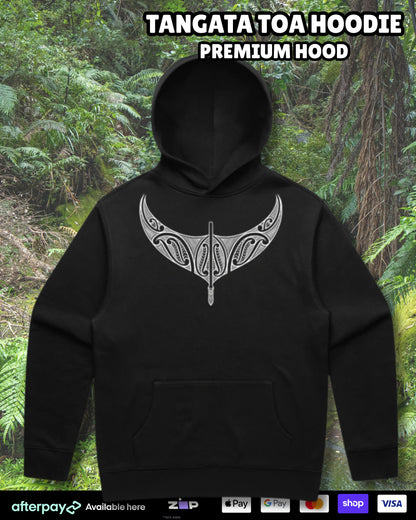 Tangata Toa Hoodie (Adults) Aloua Vision & Print