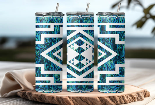 Poutama Paua - 20oz Tumbler LYDE Clothing