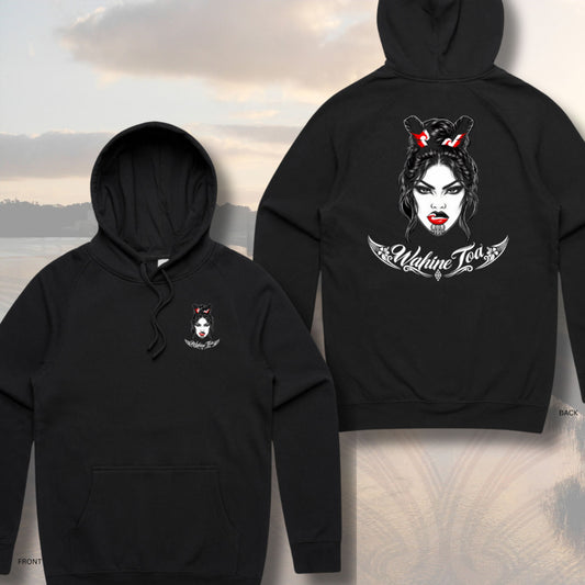 Wahine Toa (Back Print) Hoodie (Adults) Aloua Vision & Print