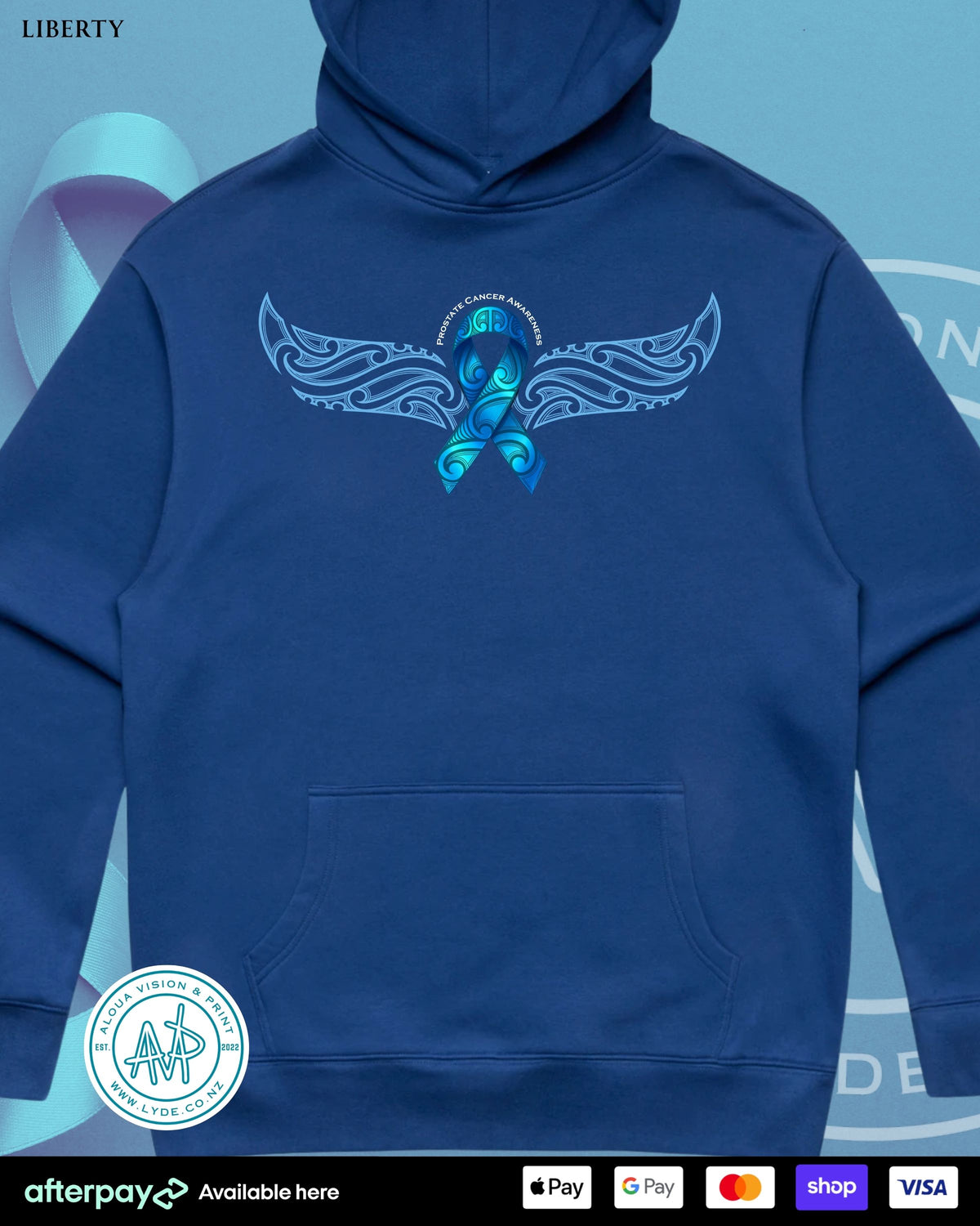 Prostate Cancer Awareness Hoodie (Adults) Aloua Vision & Print