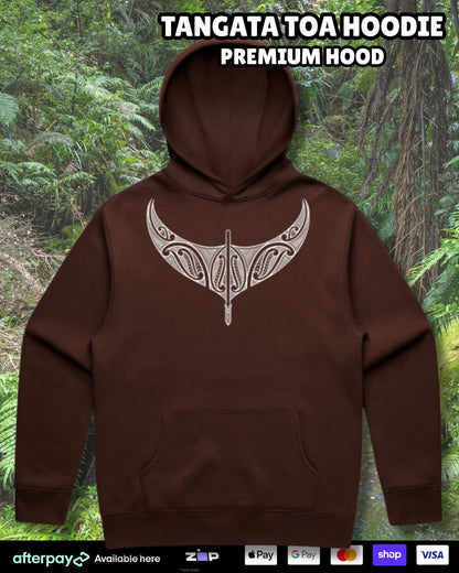Tangata Toa Hoodie (Adults) Aloua Vision & Print