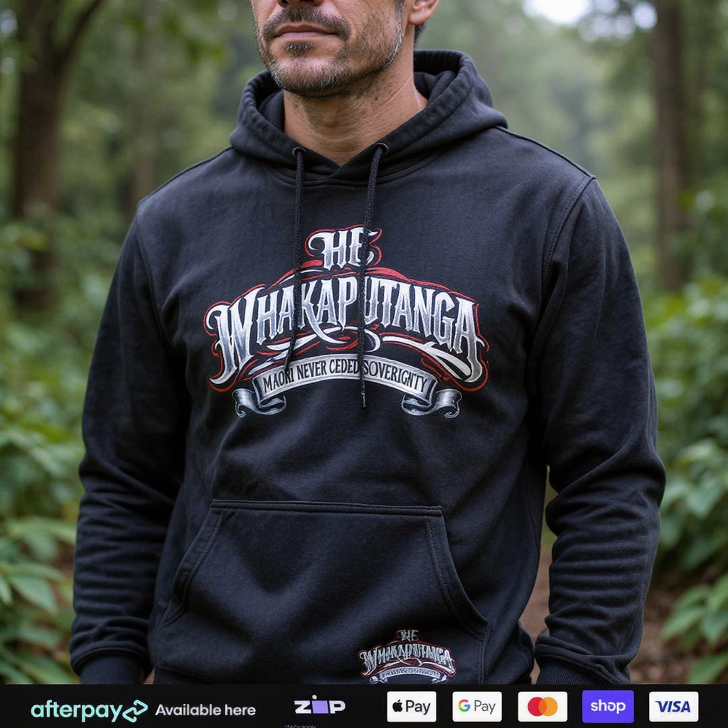 He Whakaputanga Hoodie (Adults) Aloua Vision & Print