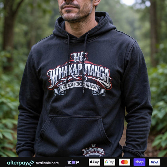 He Whakaputanga Hoodie (Adults) Aloua Vision & Print