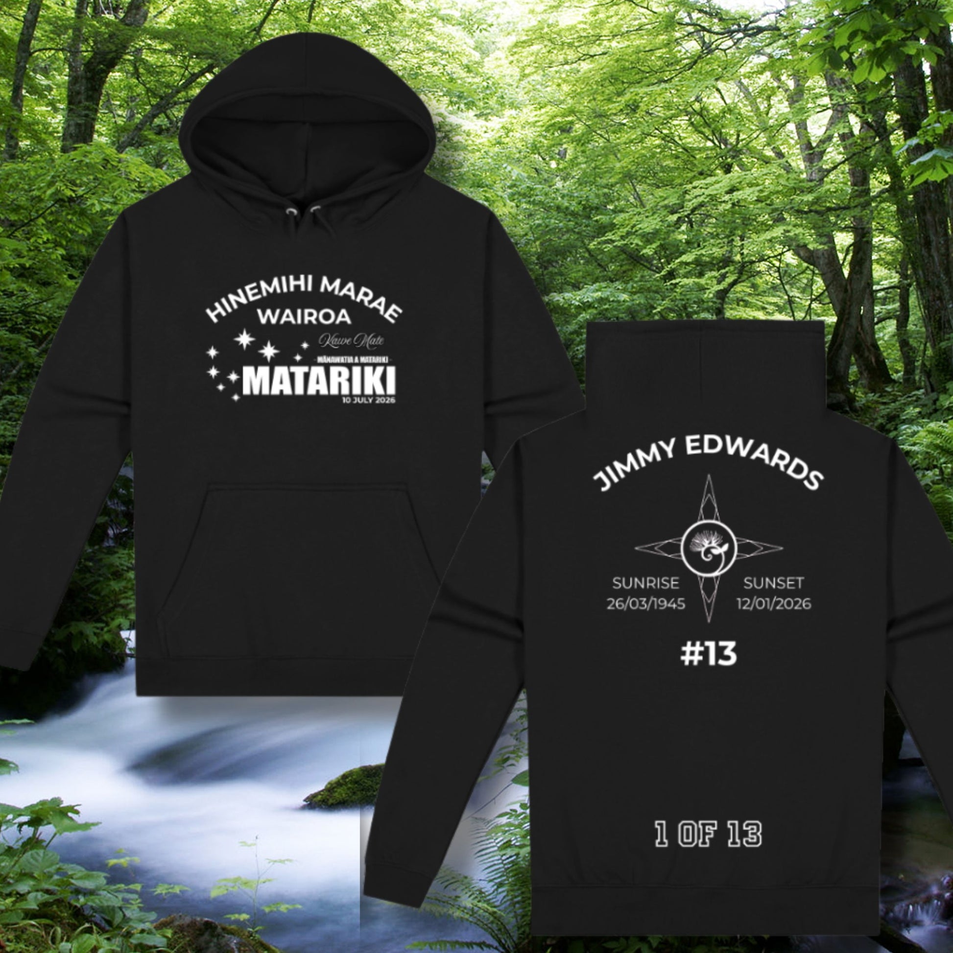 Edwards Whanau Hoodie Aloua Vision & Print