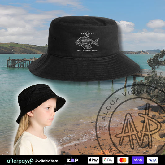 Tinopai Bent Fishing Bucket Hat (Kids Size) Aloua Vision & Print
