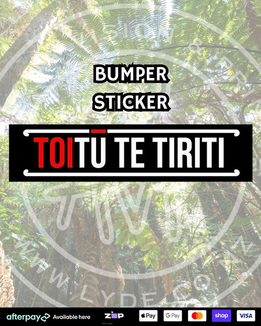 Bumper Sticker - Toitu Te Tiriti